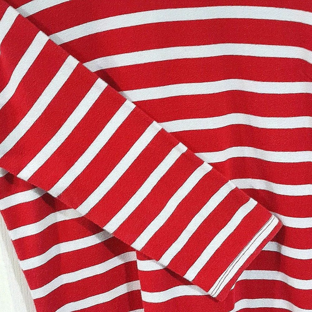 Old Navy Dress Red White Stripes Size Medium - Picture 3 of 5